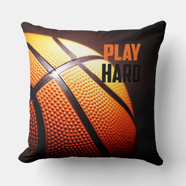 Basketball motivation - play hard by storeman cushion (Front)