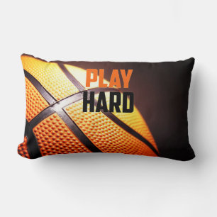 Basketball motivation - play hard by storeman lumbar cushion
