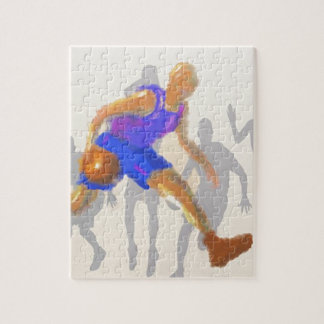 Basketball Moves Art Jigsaw Puzzle (Vertical)