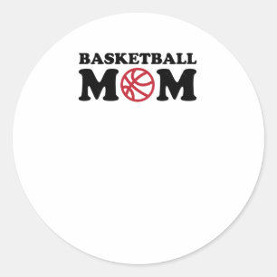 Basketball Mum 5 Classic Round Sticker