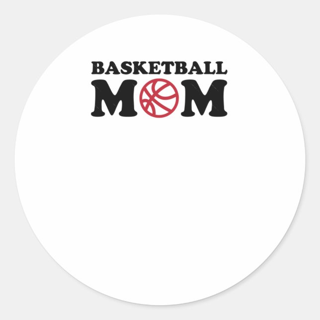 Basketball Mum 5  Classic Round Sticker (Front)