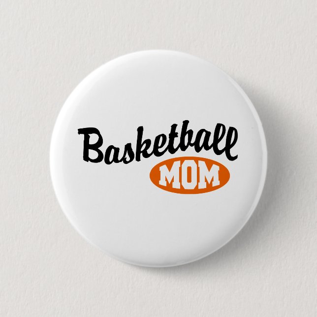 Basketball Mum 6 Cm Round Badge (Front)