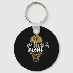 Basketball Mum Basket Hoop Key Ring