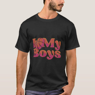 Basketball Mum Bball Hoog Player Baller I Love My T-Shirt