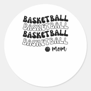 Basketball Mum Bball Mum Classic Round Sticker