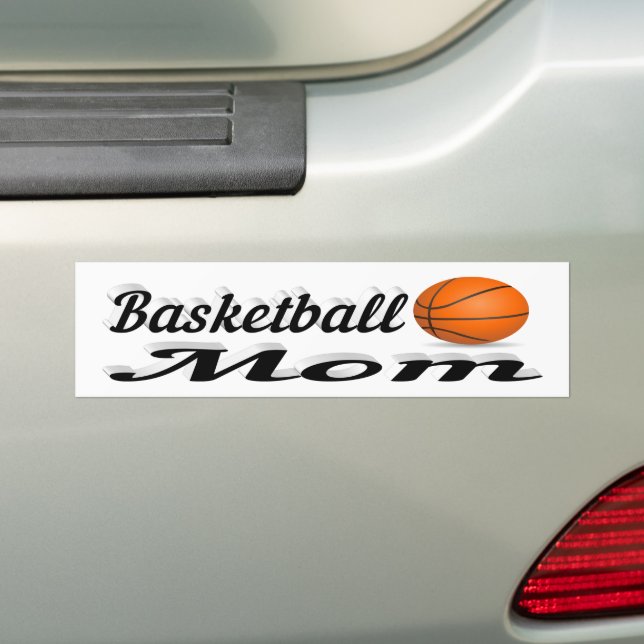 Basketball Mum Bumper Sticker (On Car)