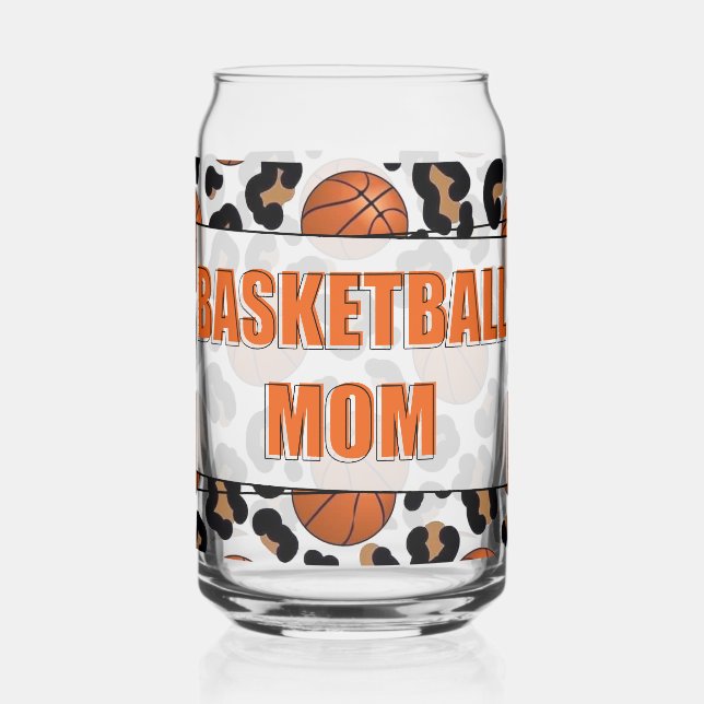 Basketball mum can glass (Left)