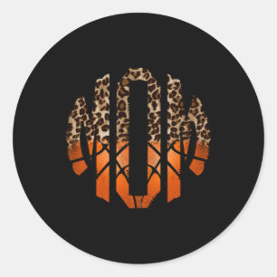 Basketball Mum Classic Round Sticker