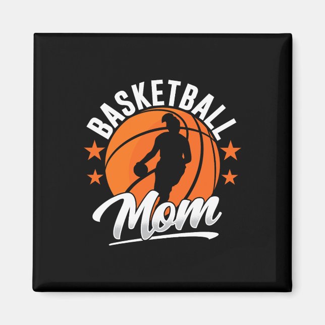 Basketball Mum Coach Match Player Team Mother Momm Magnet (Front)