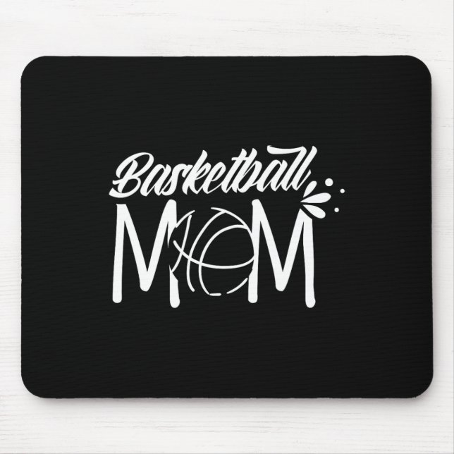Basketball Mum Coach Team Player Match Mother Momm Mouse Pad (Front)