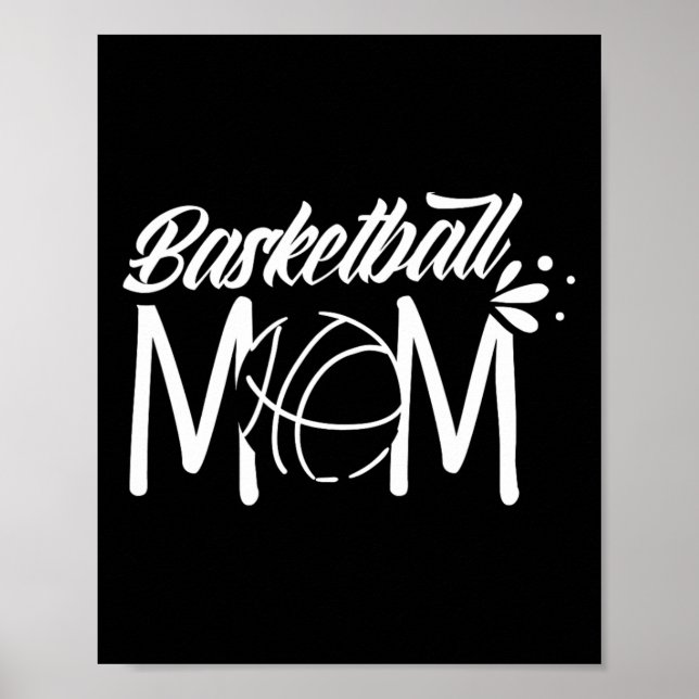 Basketball Mum Coach Team Player Match Mother Momm Poster (Front)