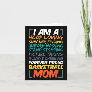 Basketball Mum Coach Wife Fun Proud Team Player Mo Card