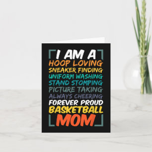 Basketball Mum Coach Wife Fun Proud Team Player Mo Card