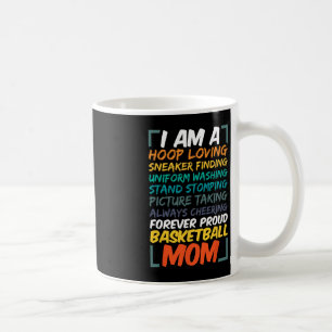 Basketball Mum Coach Wife Fun Proud Team Player Mo Coffee Mug