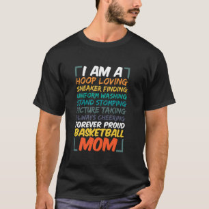 Basketball Mum Coach Wife Funny Proud Team Player T-Shirt