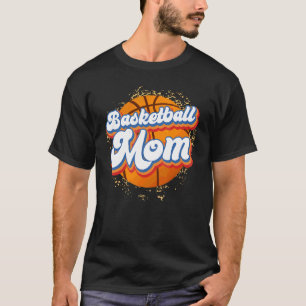 Basketball Mum Cute Distressed Mother's Day 1 T-Shirt