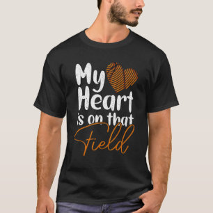 Basketball Mum & Dad My Heart Is On That Field T-Shirt