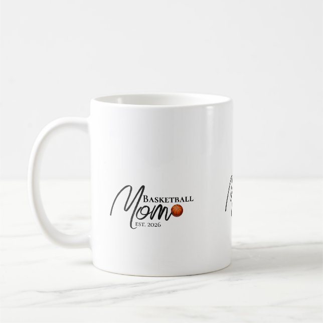Basketball Mum Established  Coffee Mug (Left)