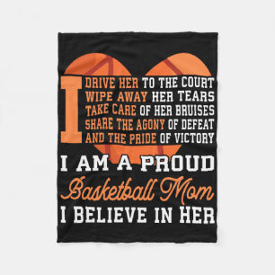 Basketball Mum Fleece Blanket