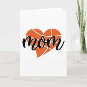 Basketball Mum Heart Card