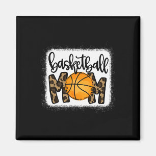 Basketball Mum Leopard Basketball Mama  Magnet