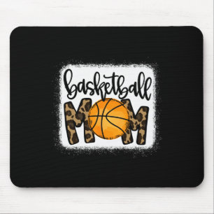 Basketball Mum Leopard Basketball Mama  Mouse Pad