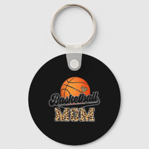 Basketball Mum Leopard Senior 2023 Graduation Moth Key Ring