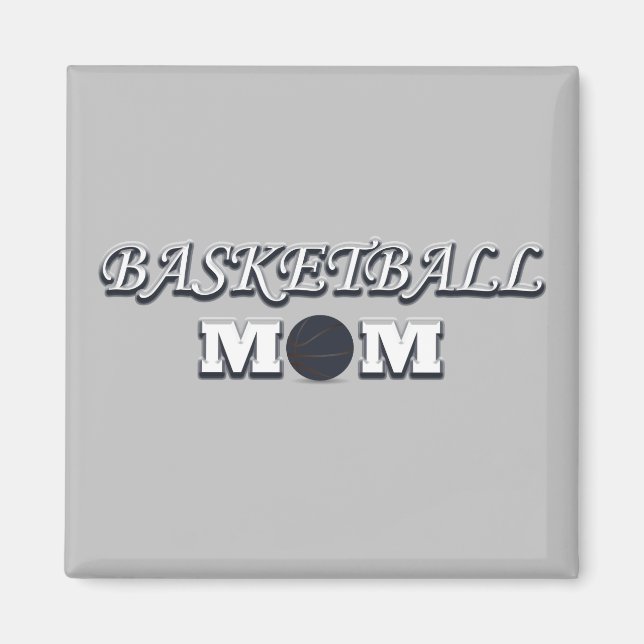 basketball mum magnet (Front)