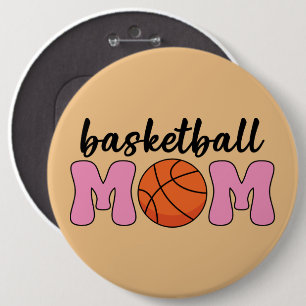 Basketball Mum Mothers Day 6 Cm Round Badge