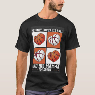 Basketball Mum Mothers Day Motherhood Basketball   T-Shirt