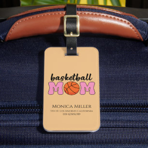 Basketball Mum Mothers Day Personalise Luggage Tag