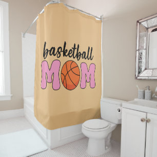 Basketball Mum Mothers Day Shower Curtain