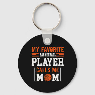 Basketball Mum My Favourite Basketball Player Call Key Ring
