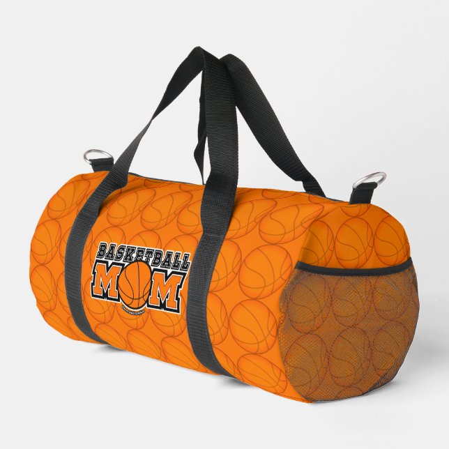 Basketball Mum Screwball Graphics Duffle Bag (Right Corner)