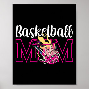 Basketball Mum Team Player Match Coach Mother Momm Poster