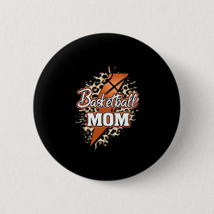 Basketball Mum Tiger Thunder Bolt 6 Cm Round Badge