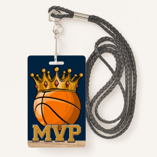 Basketball MVP Badge ID Badge