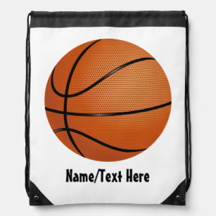 Basketball Name Customise Drawstring Bag