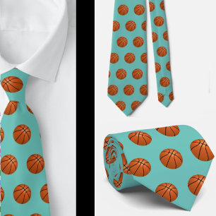 Basketball Neck Tie - Casual Sports Necktie