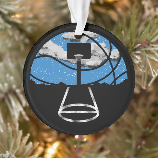 Basketball Night Sky Ornament (Tree)