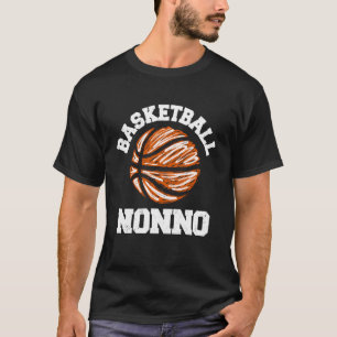 Basketball Nonno Distressed Vintage Funny Grandpa T-Shirt