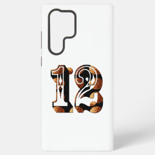 Basketball Number 12 Picture Logo, Samsung Galaxy Case