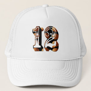 Basketball Number 12 Picture Logo, Trucker Hat