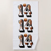 Basketball Number 14 Made From Basketballs,