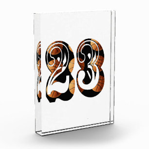 Basketball Number 23 Made From Basketballs, Photo Block