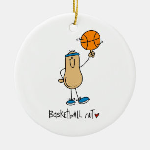 Basketball Nut T-shirts and Gifts Ceramic Ornament
