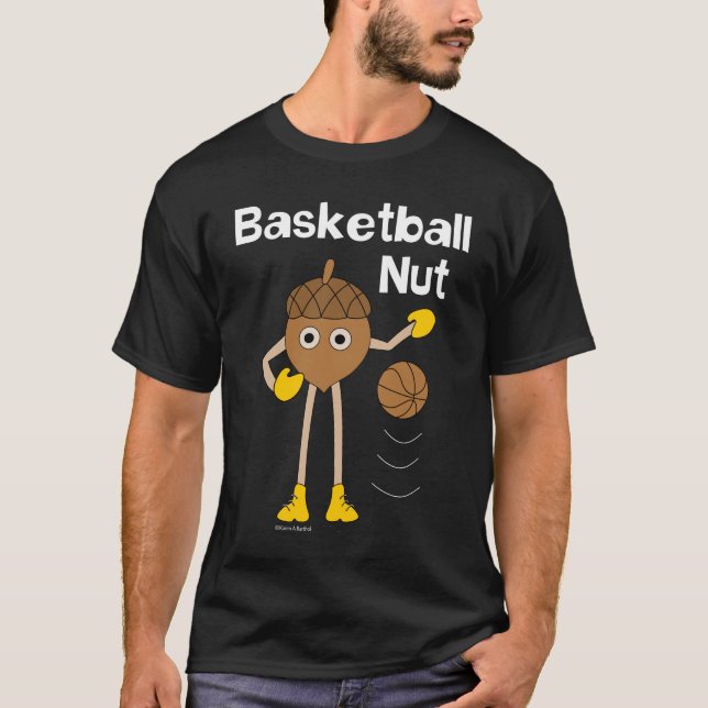 Basketball Nut Text T-Shirt (Front)
