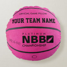 BASKETBALL OFFICIAL GAME PILLOW Pink bl
