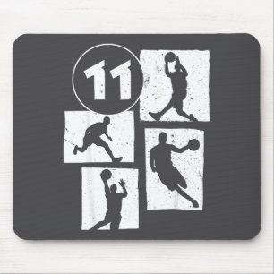Basketball Old 11th 11 Years Player Basketball Smi Mouse Pad