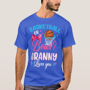 Basketball or Bows GRANNY Loves You Gender Reveal  T-Shirt